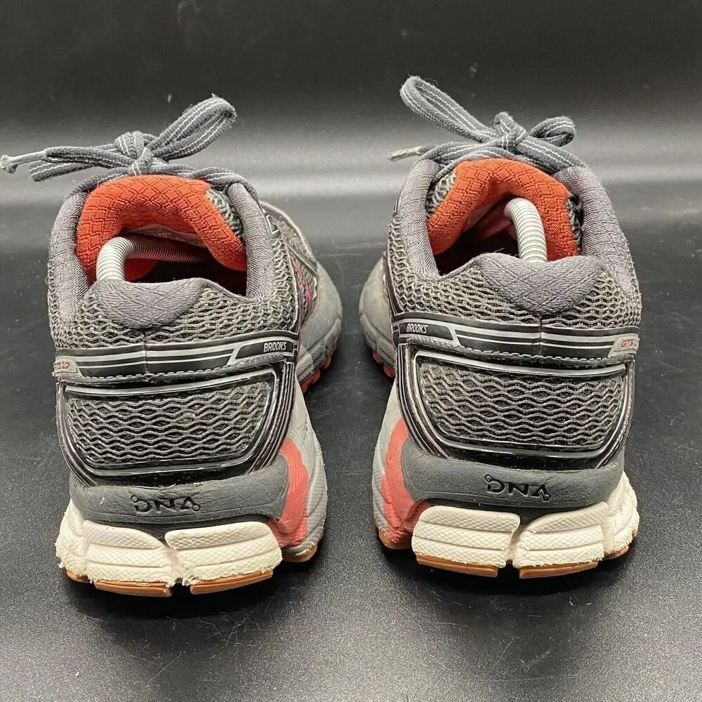 Brooks Adrenaline GTS 17 1202311B044 womens 7.5 gray orange running athletic - Picture 5 of 8
